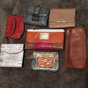 7 wallet bundle Fossil Patricia Nash